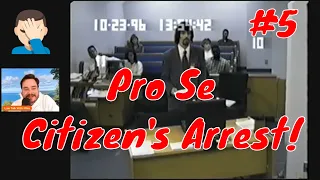 Pro Se Court Fail #5   Citizen's Arrest!