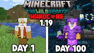 Tóm Tắt 100 Ngày Minecraft 1.19 Sinh Tồn Siêu Khó Warden Thật Đáng Sợ !!