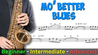 How To Play Mo' Better Blues - 3 Ways Beginner to Advanced