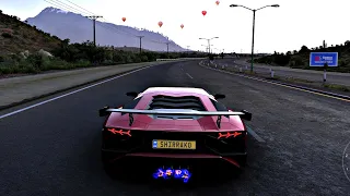 Forza Horizon 5 - Lamborghini Aventador Top Speed & Acceleration 401 Kmh Fully Tuned (4K Ultra HD)