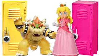 The Super Mario Bros Movie DIY Custom Back to School Locker Organization! Peach and Bowser