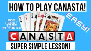 How To Play Canasta For Beginners - SUPER SIMPLE LESSON