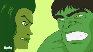 She hulk Vs HULK .flipaclip short fight animation.