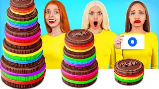 100 Layers Food Challenge | Eating 1 VS 100 Layers of Bubble Gum vs Chocolate by Turbo Team