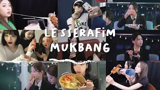 LE SSERAFIM MUKBANG MOMENTS | hybe feeding le sserafim for 13 minutes | #lesserafim (르세라핌 ル セラフィム)