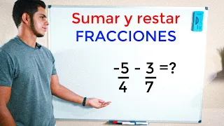 Aprende a SUMAR Y RESTAR FRACCIONES Heterogeneas