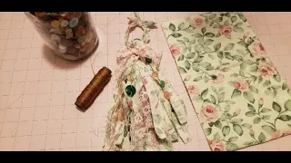 #tasseltuesday How to Create a Tassel With Vintage Sheets, Glass Beads, Vintage Buttons, Lace & Trim