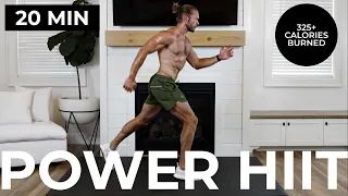 20 Min Power HIIT | Intense Cardio Workout (No Equipment)