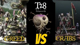 Turnip28 Battle Report - Crabs vs Brotherhood of Greed #turnip28 #battlereport