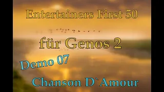 Entertainers First 50 Goldene Melodien Vol.01 für YAMAHA Genos 2 Demo Chanson D`Amour M. Transfer