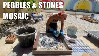 Transform Stones and Pebbles into a Stunning Path 🍃 DIY Mosaic Tutorial (Ancient Artistry)