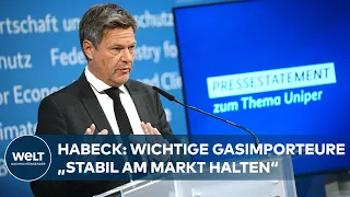 Robert Habeck: Staat wird wichtige Gasimporteure „stabil am Markt halten“ | WELT DOKUMENT