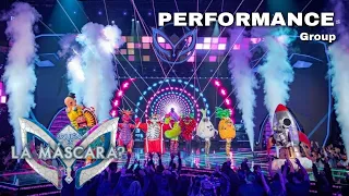 Ep. 8 Group Performance "I Gotta Feeling" | ¿Quién Es La Mascara? | Season 4