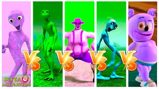 Color Dance Challenge Dame Tu Cosita vs El Taiger vs Gummy Bear vs Santa vs Patila | META ANIMATION