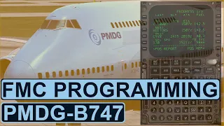 MICROSOFT FLIGHT SIMULATOR BOEING 747 TUTORIAL|How To Program The FMC