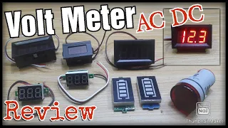 Review Volt Meter Indikator Digital DC & AC, 2 Kabel & 3 Kabel