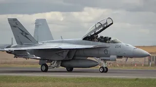 RAAF Boeing F/A-18F Super Hornet Display at Avalon Airshow 2023 Trade day