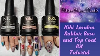 Kiki London New Rubber Top and Base Coat Kit Tutorial Review Creating Nude Nails