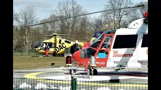 [HD] Christoph 48 und Christoph 92 Landung und Start am Uniklinikum Greifswald