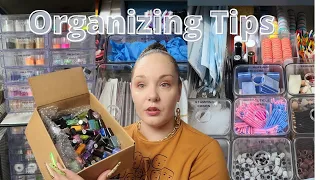 Organizing My Latest Nail Art Haul | Nail Desk Organization | Studio vlog