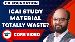 ICAI Study Material Waste or Not? | Which is the Best Book to refer for CA Foundation June 24