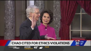 Former Transportation Secretary Elaine Chao cited for ethics violations