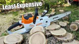 The Cheapest Battery Stihl Chainsaw - MSA 120 C Lithium Powered Chainsaw Full Review