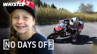 12-Year-Old Motorcyclist Races Vs. PROS!