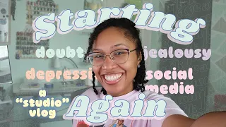 Turning My Depression into Creativity 🌸 Starting My Art Vlog Journey