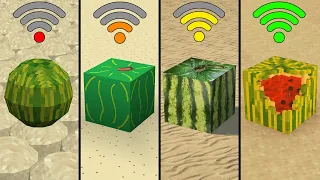 melon physics with different Wi-Fi in Minecraft