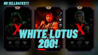 I BEAT FATAL white lotus tower! FINALLY NO SELLBACKS!!! MK Mobile