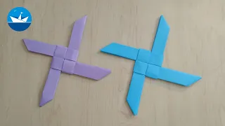 Как Сделать Большой летающий Сюрикен Из Бумаги/How to Make a Large Flying Shuriken Out of Paper