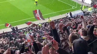 FC. St.Pauli - Nürnberg Tor!!!!!! ....74.Min. das 1:0  live von der GG - Jubel pur -  29.04.2022