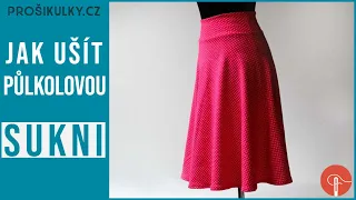 Tutorial how to sew half-round skirt