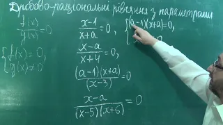 Урок 4 Дробово раціональні рівняння з параметрами Перевірка самостійної роботи