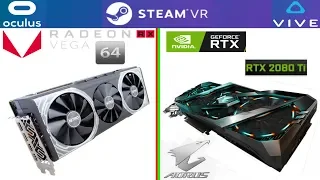 RX VEGA 64 vs RTX 2080 TI - SteamVR Performance Test /// BENCHMARK ///