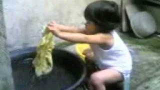 funny videos (how to wash clothes? step by step)