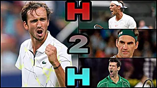 Medvedev vs Big 3 - All 12 H2H Match Points (HD) • Who Can Beat the Big 3 ? #3