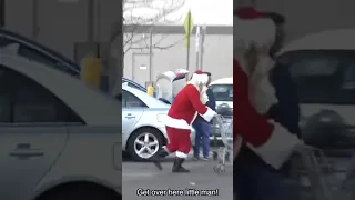 Santa Claus Vs. Elf At Walmart #shorts
