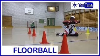 Floorball Goalie Saves Training two Goalies at once