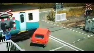 Car hit by train - Top Gear series 9 - BBC