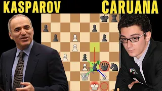 Brilliant Sacrifice !! | Fabiano Caruana vs. Garry Kasparov, Ultimate Blitz 2016