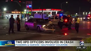 2 HPD officers involved in crash in southwest Houston, police say