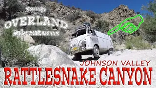 VW BUS  does the famed Johnson Valley Rattlesnake Canyon, Epic Offroad Adventure