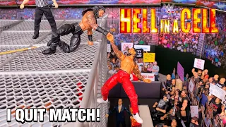 Roman Reigns vs Jey Uso - Hell In A Cell I Quit Action Figure Match! Final Moments!