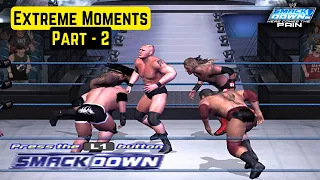 Re-Compilation of Extreme Moments Part -2 of WWE Smackdown Here Comes The Pain