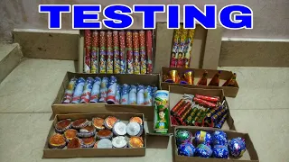 Testing Diwali Crackers || Diwali Stash 2019 || Fireworks Testing ||