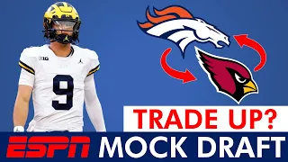 Broncos TRADE Up & Draft JJ McCarthy In New ESPN NFL Mock Draft