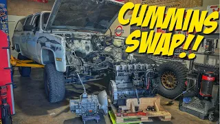 Swapping a 12v Cummins into a Squarebody Suburban Part I