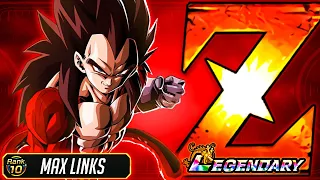 SO MUCH BETTER NOW! MAX LINKS EZA LR SSJ4 VEGETA ON A 200% LEADER SKILL! (Dokkan Battle)